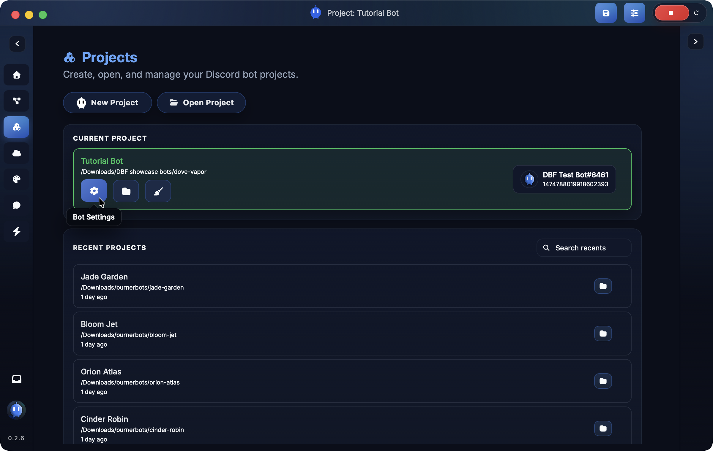 Project tracking preview